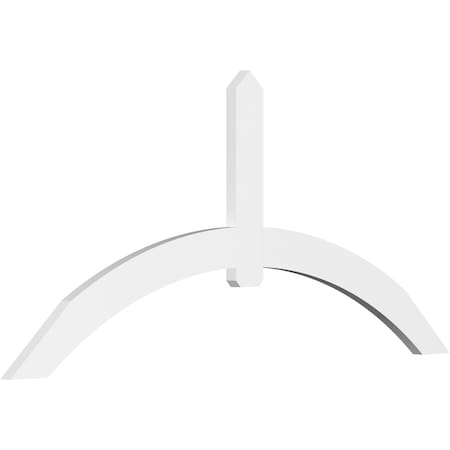 Ekena Millwork Archdale Architectural Grade PVC Gable Bracket, 96"W x 44"H x 2"D x 6"F, 11/12 Pitch GBP096X44X0206ARC00